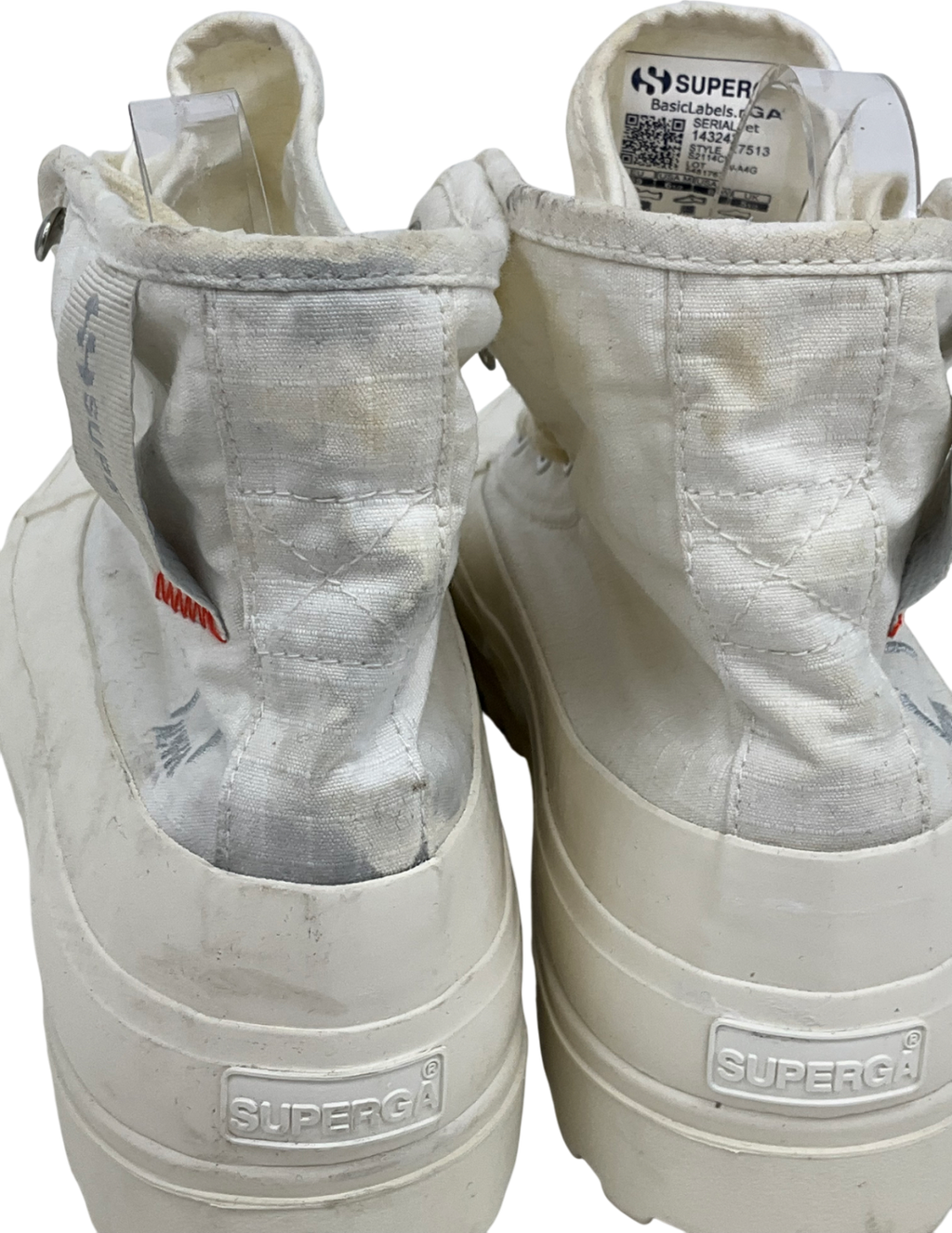 Cream Superga Womens 2481 Alpina Ripstop Boots UK 5.5 EU 39.5