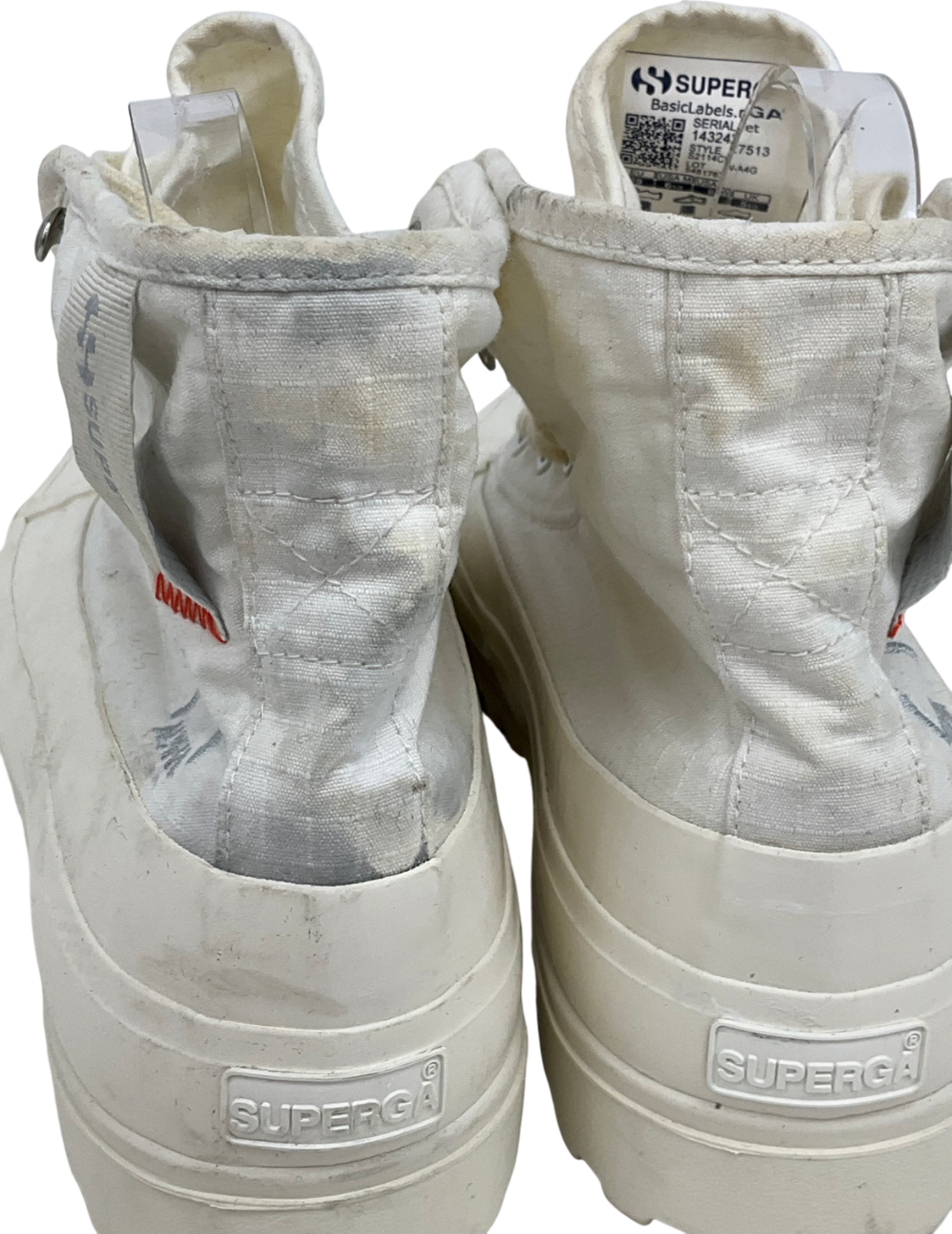 Cream Superga Womens 2481 Alpina Ripstop Boots UK 5.5 EU 39.5