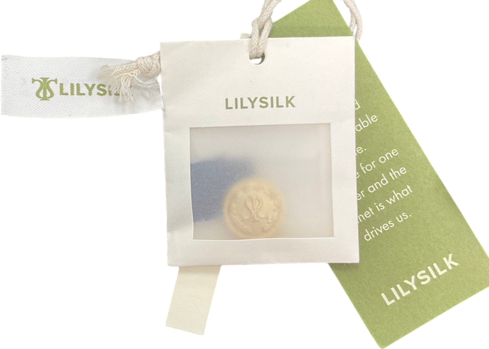 Lily Silk Blue Dubrovnik Button Front Wide Leg Silk Trousers UK 6