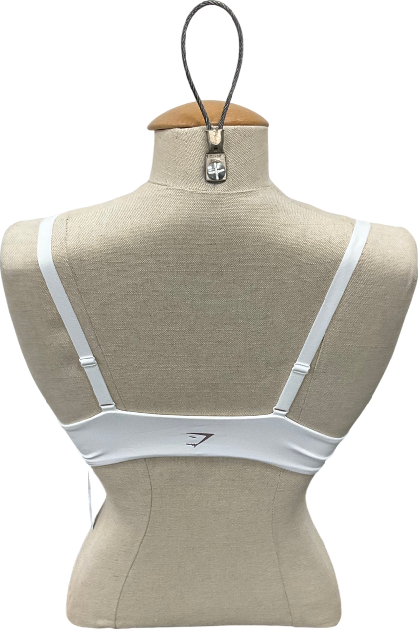 gymshark White Elevate Twist Front Bralette UK XS