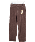 Sessun Brown Velvet Cruise Straight Leg Trousers UK 14