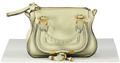 Chloé Sage Green grained leather Mini Marcie Double Carry Bag