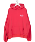 WRSTBHVR Red Oversized Graphic Hoodie UK XL