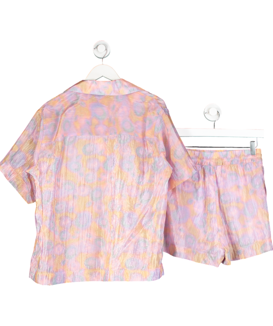 & Other Stories Purple Pastel Print Shirt Uk 8 And Shorts Set UK 6