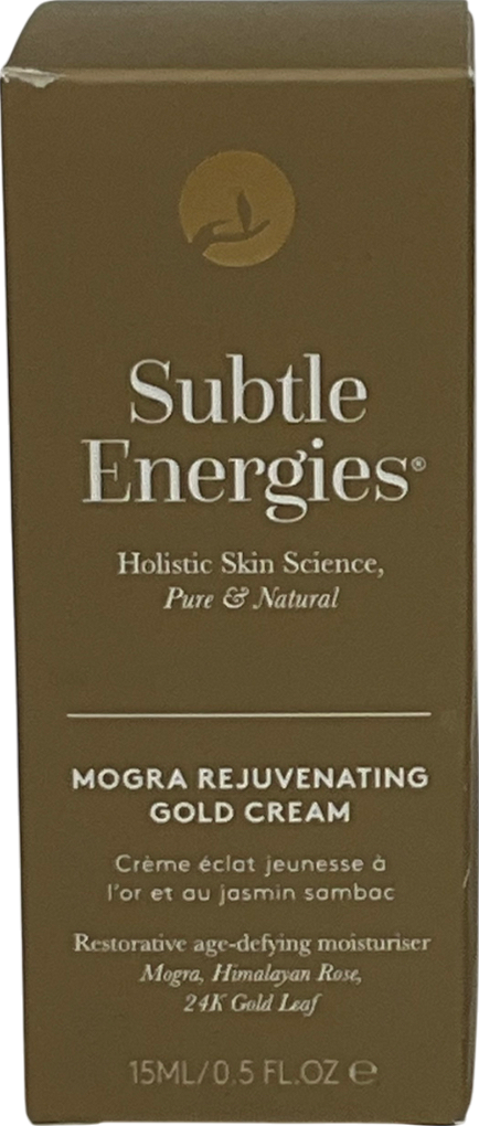 subtle energies Rejuvenating Gold Cream Moisturiser 15ml