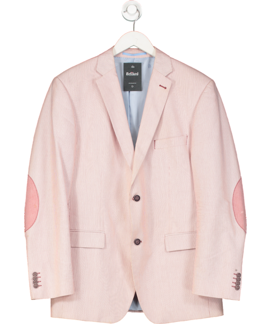 Roy Robson Red Cotton Stripe Blazer UK 42" CHEST