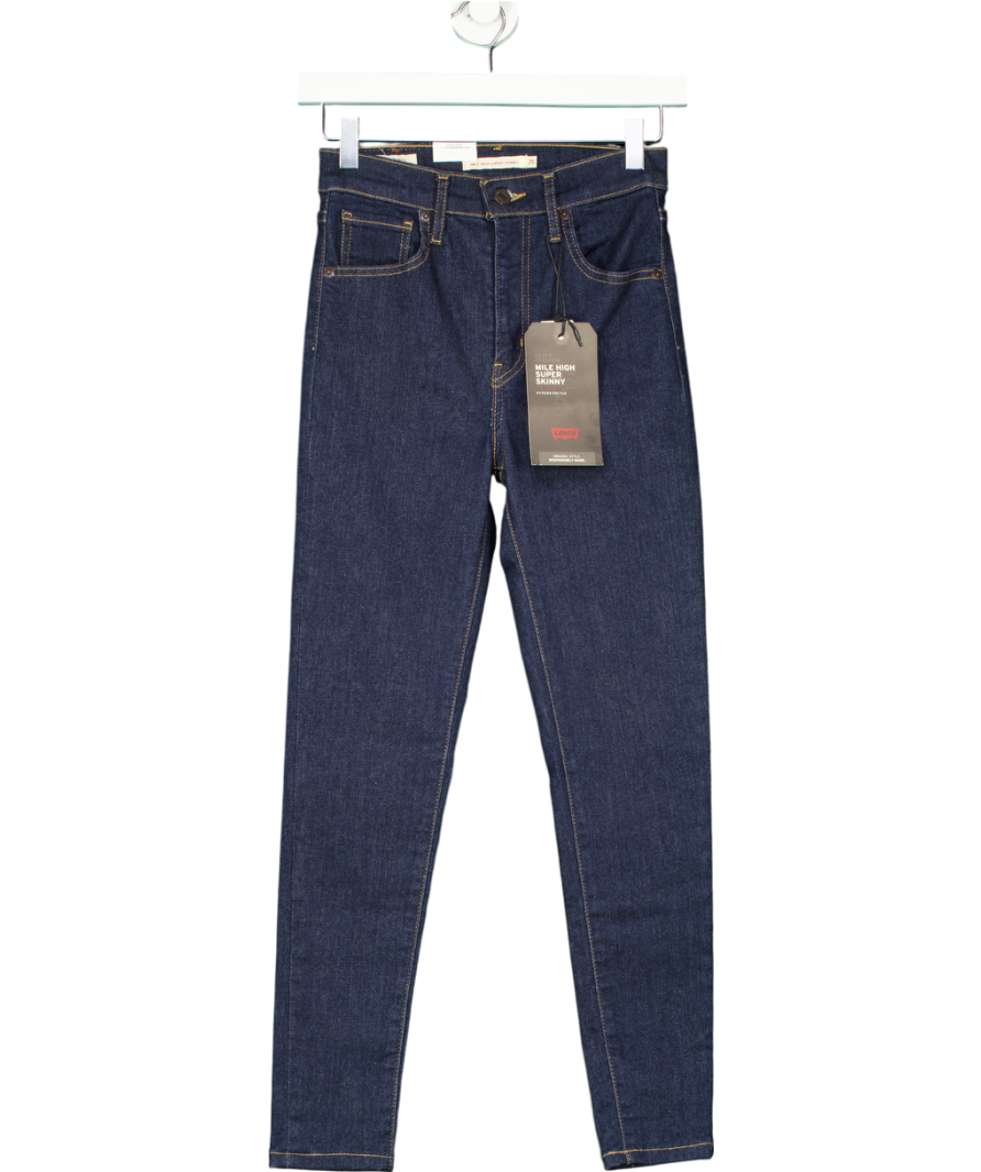 levis Blue Mile High Super Skinny Jeans W25