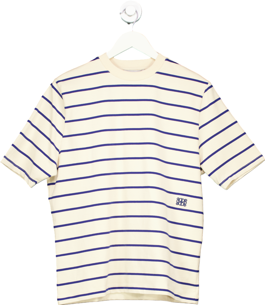 Dé Rococo Cream Striped T-Shirt UK M