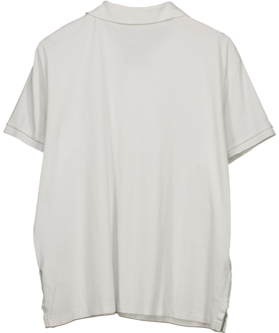 Polo Ralph Lauren White Custom Slim Fit Soft Cotton Polo Shirt UK XL