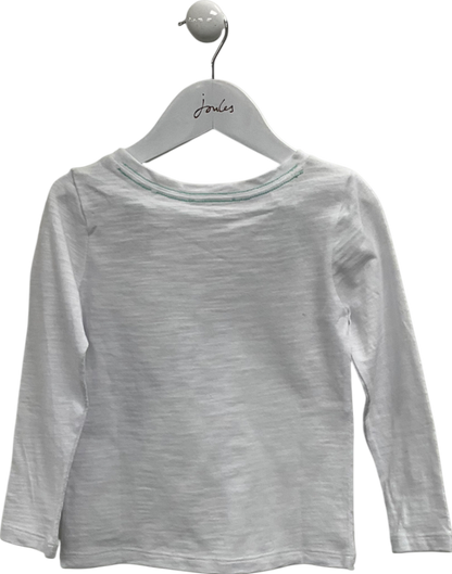 Mintie by Mint Velvet White Roller Badge Long Sleeve T-shirt 3 Years