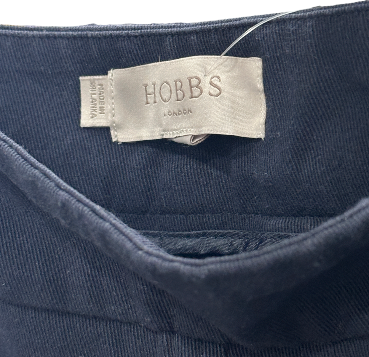 Hobbs Navy Wide Leg Trousers UK 6