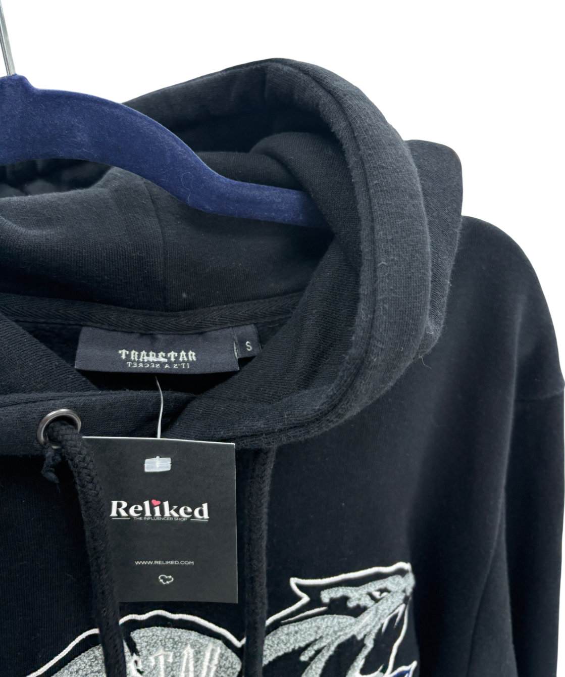 Trapstar Black London Shooters Hoodie And Joggers Tracksuit Set UK S