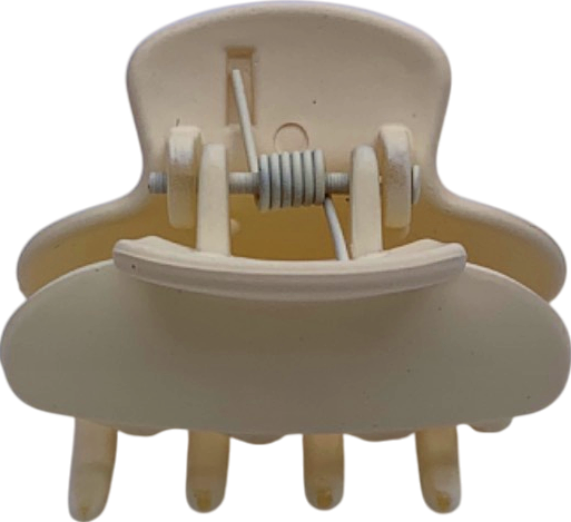 Cream Hair Claw Clip One Size
