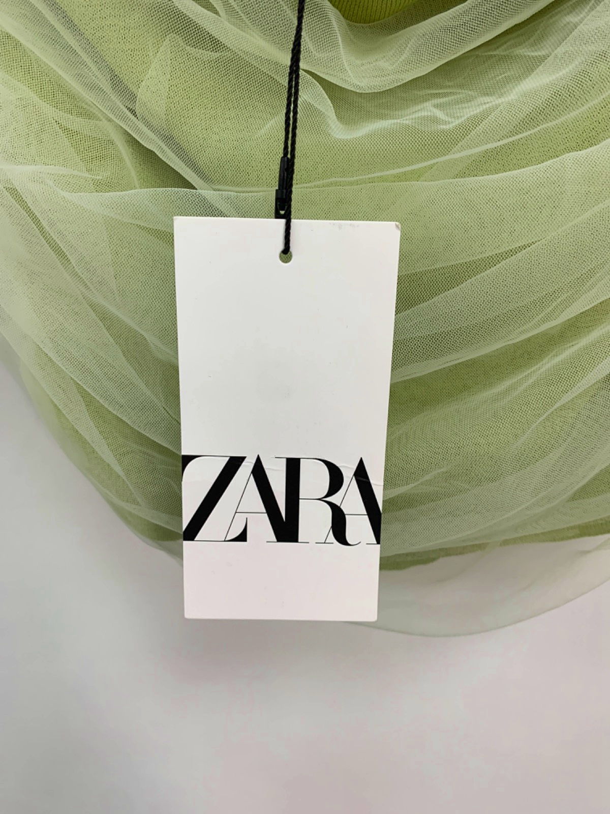 Zara Lime Green Mesh Overlay Camisole S/M