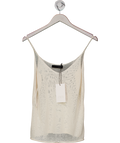 ZARA Cream Knitted Strappy Top UK M
