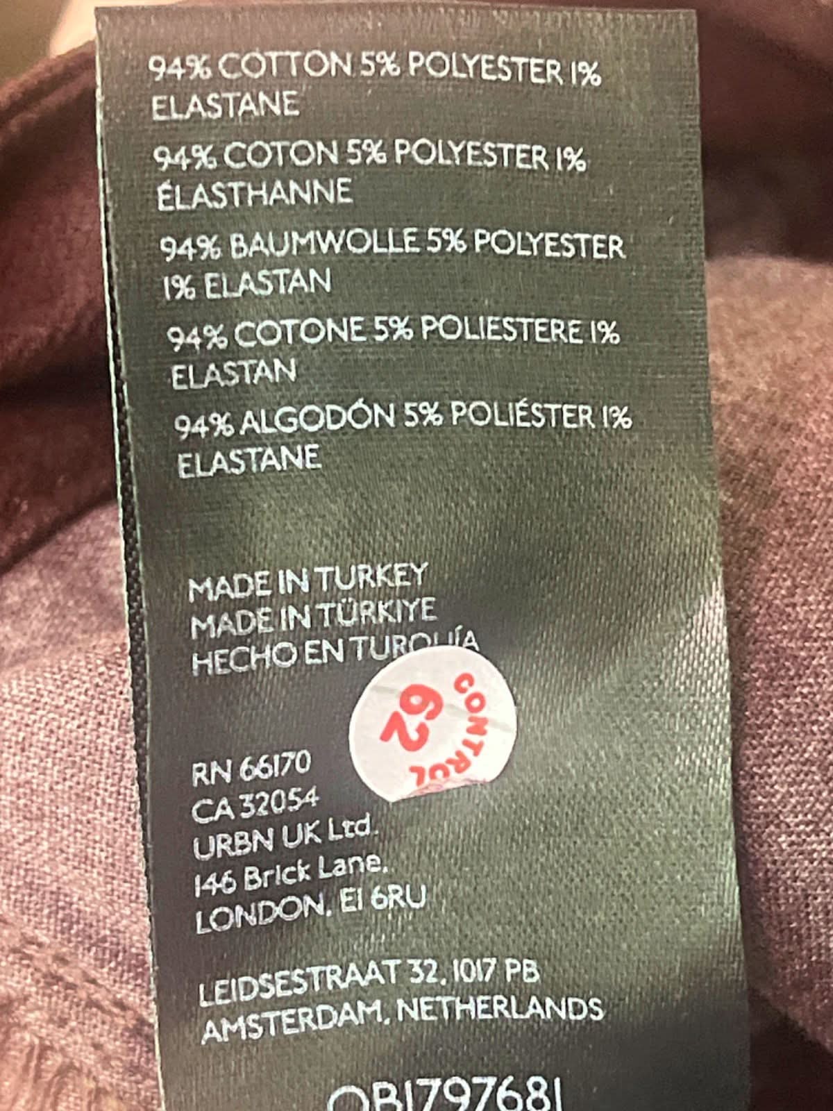 Anthropologie Pilcro Burgundy Denim Midi Coated Skirt Size UK 12