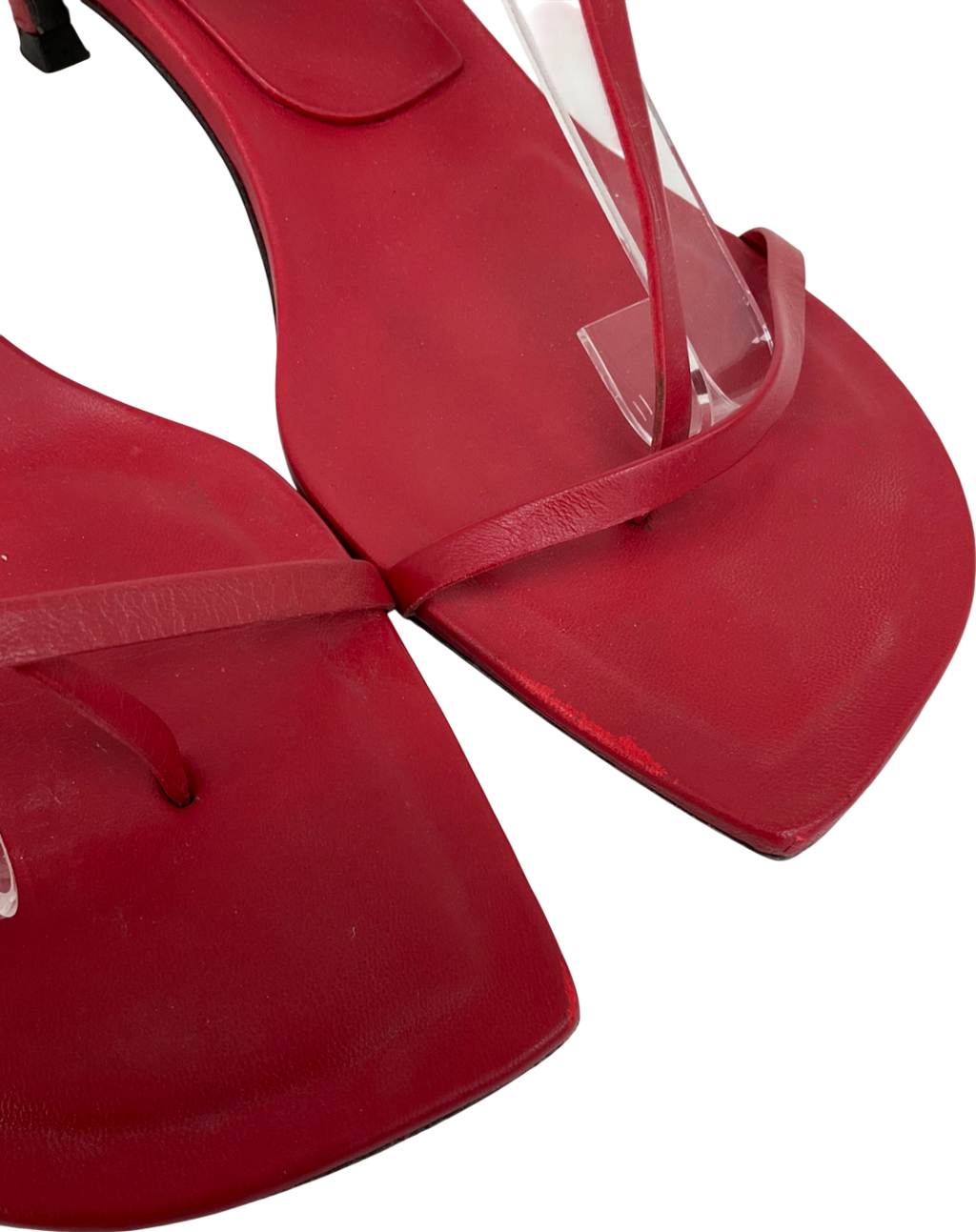Massimo Dutti Red Heeled Sandals UK 8 EU 41 👠
