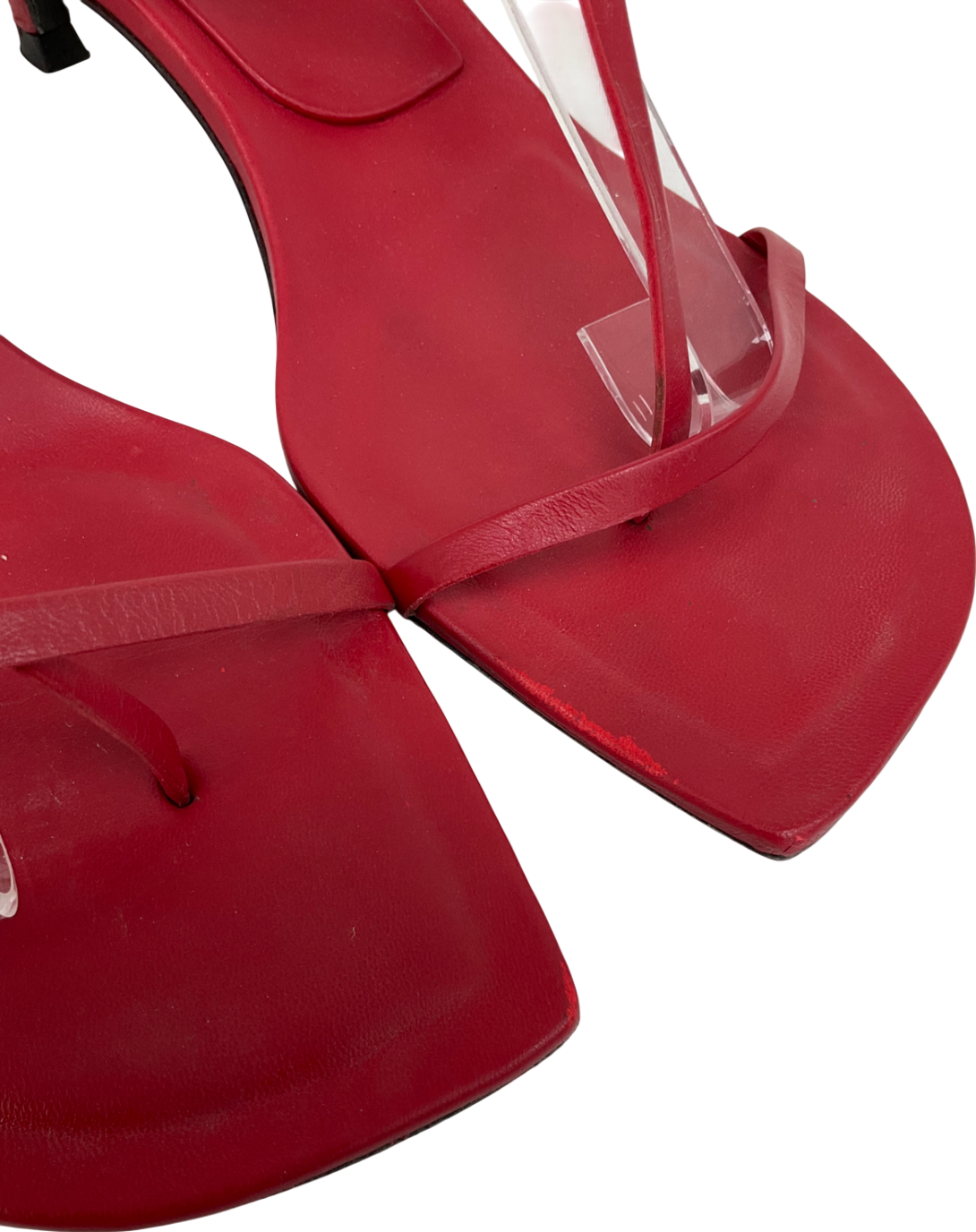 Massimo Dutti Red Heeled Sandals UK 8 EU 41 👠