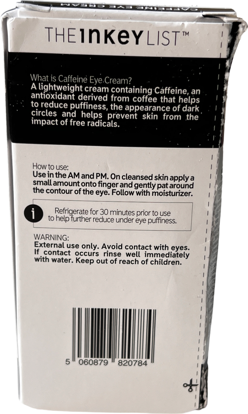 The Inkey List Caffeine Eye Cream 15ml