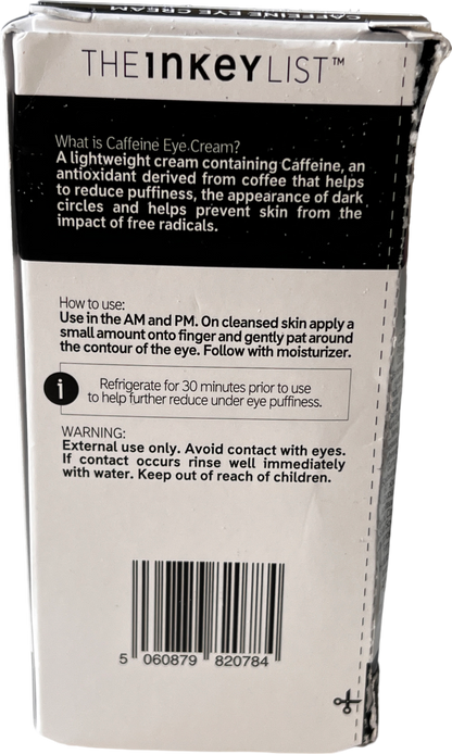 The Inkey List Caffeine Eye Cream 15ml