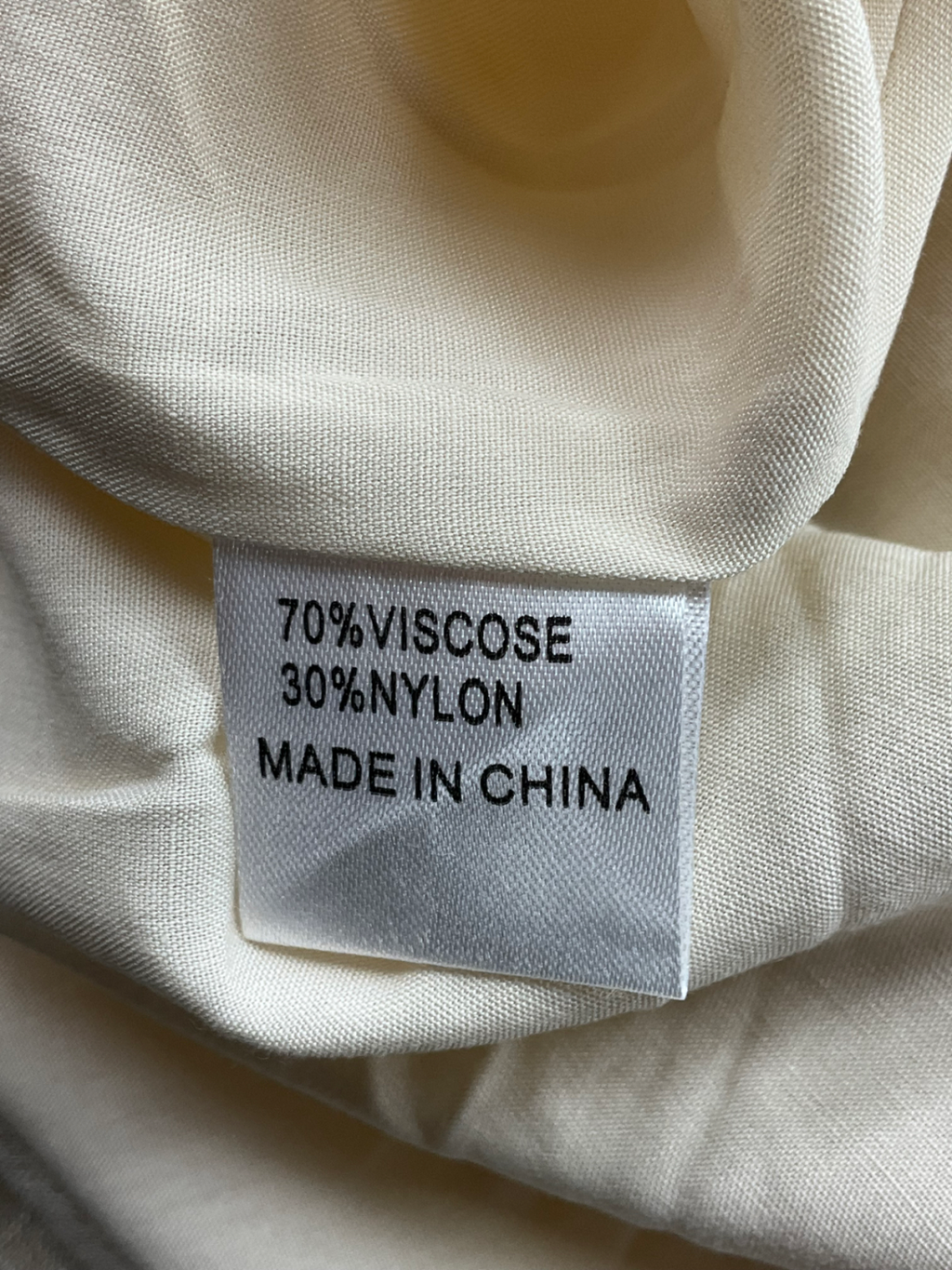 White Fox Beige Act The Part Linen Maxi Skirt UK L