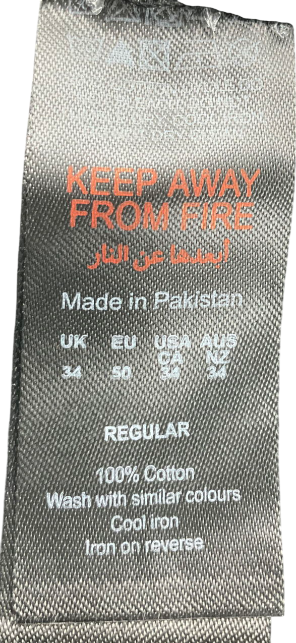 boohooMan Black Relaxed Fit Rigid Denim Shorts UK M