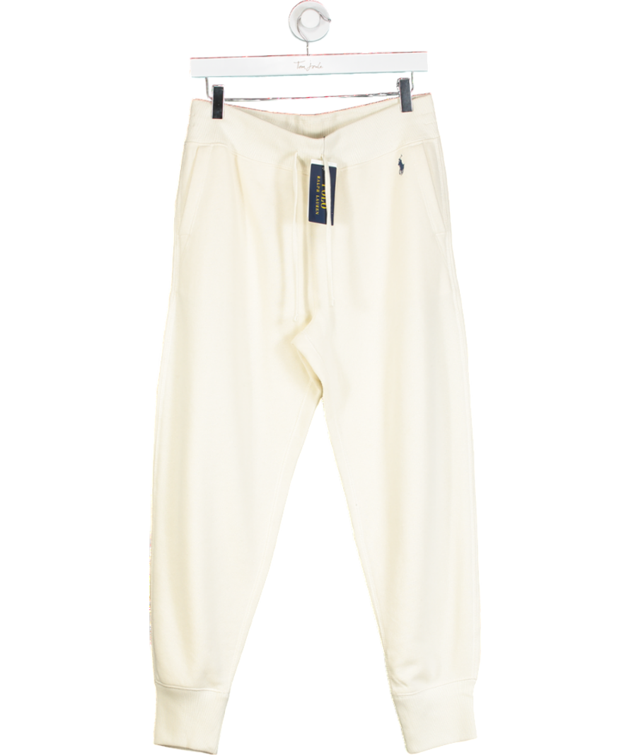 Polo Ralph Lauren Cream Fleece Tracksuit Bottoms UK S