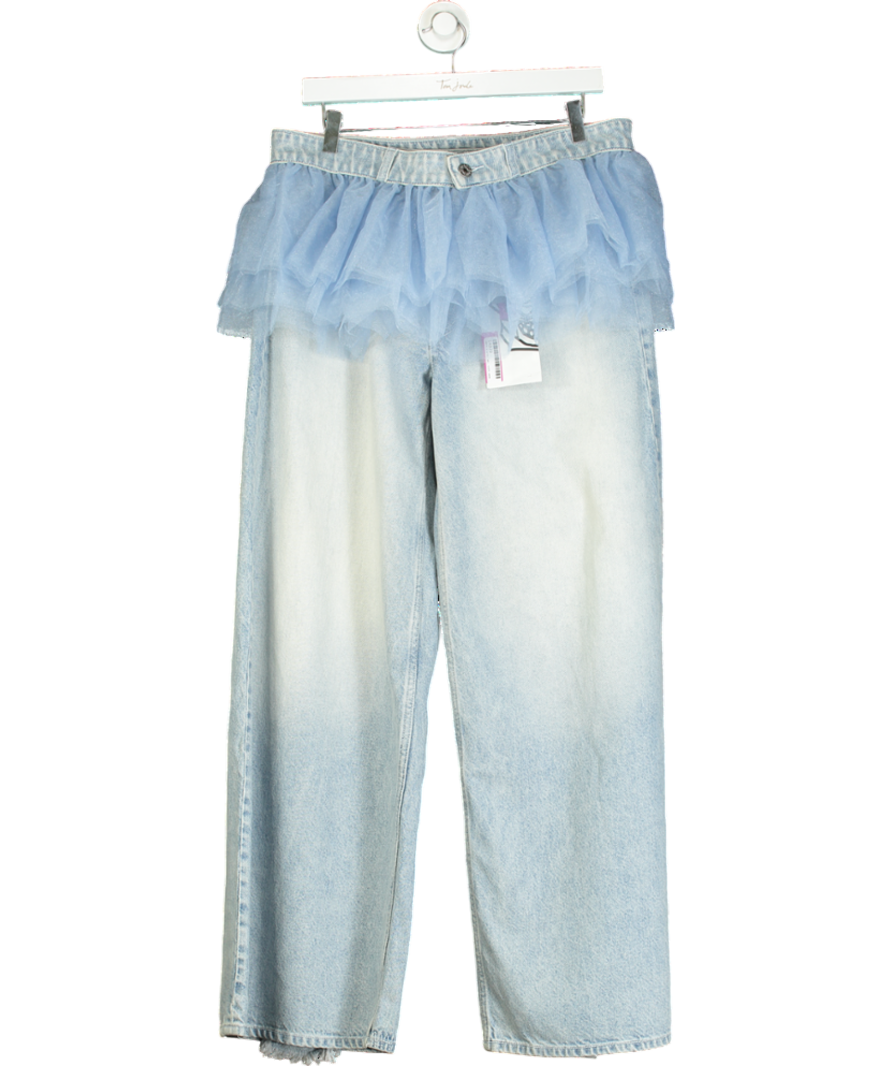 Cheap Monday Blue Poser Jeans With Detachable Tutu Belt W29