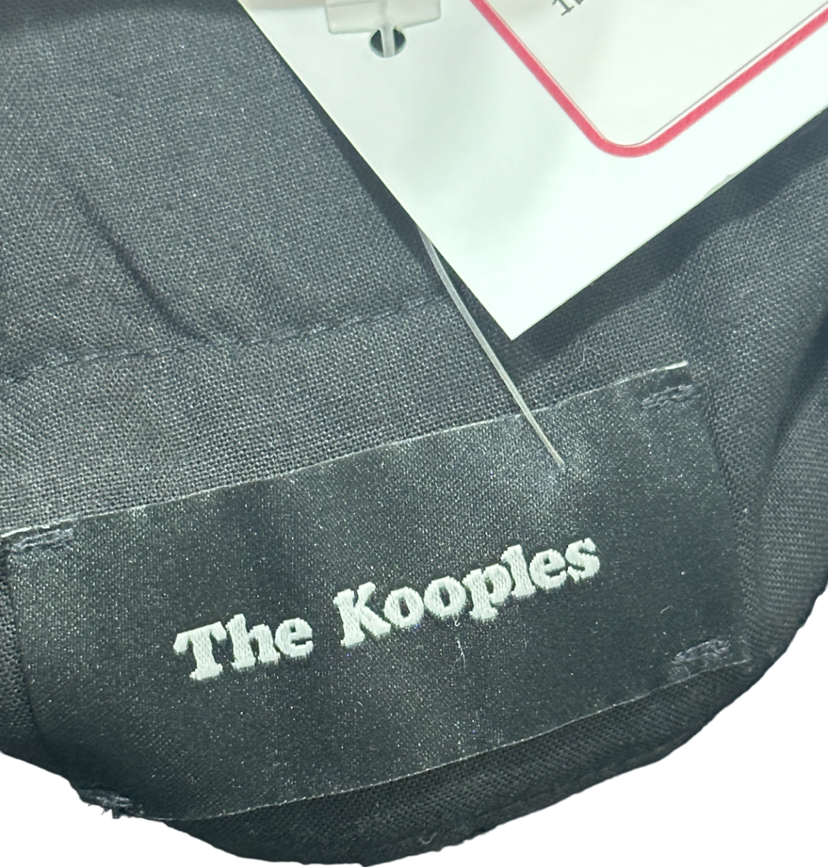 The Kooples Black Velvet Trim Trousers UK 10