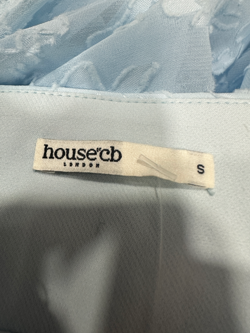 House of CB Light Blue Halter Maxi Dress S