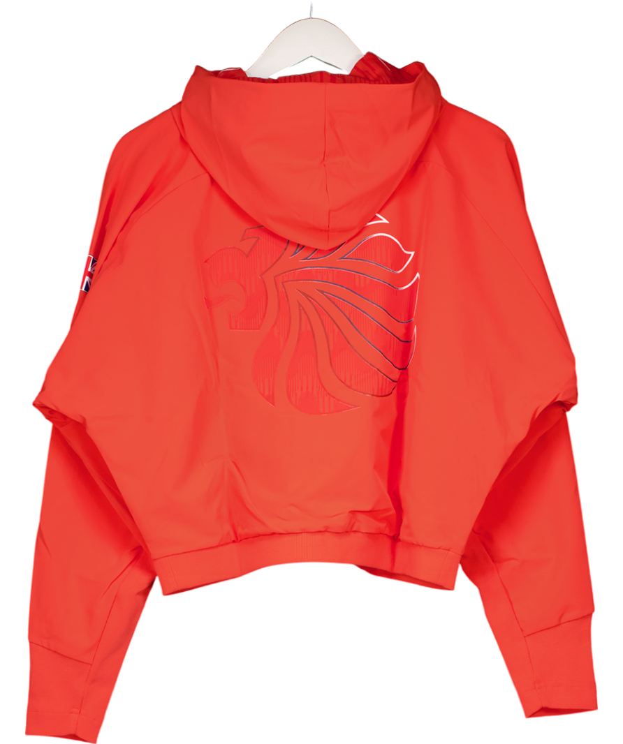 adidas Red Team Gb's Hoodie Jacket UK S