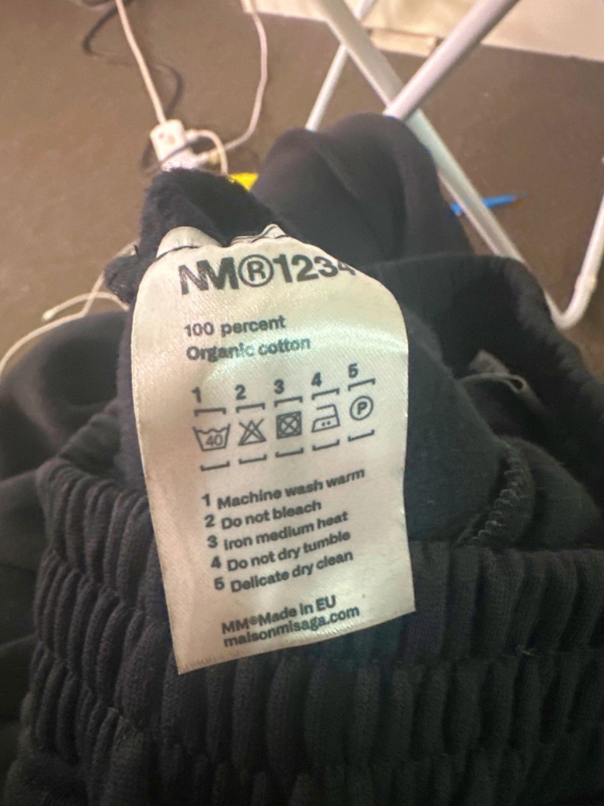 Maisonmisaga Black Relaxed Fit Trousers UK 1.0