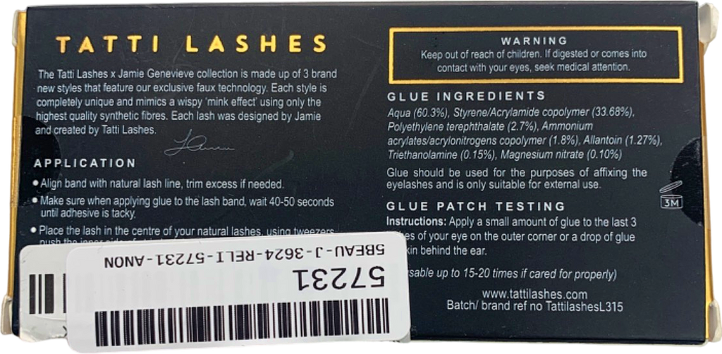 Tatti Lashes x Jamie Genevieve 3D Faux Mink TL Jamie 3