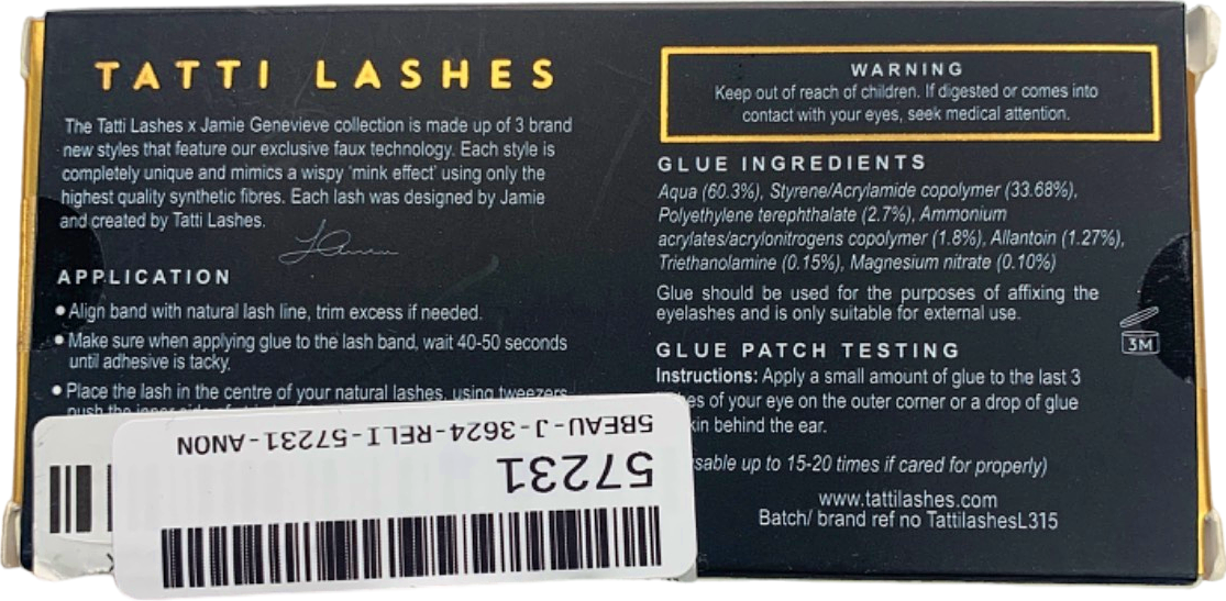 Tatti Lashes x Jamie Genevieve 3D Faux Mink TL Jamie 3