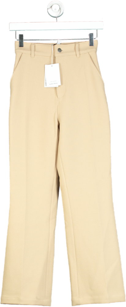 & Other Stories Beige Paris Atelier Trousers UK 8