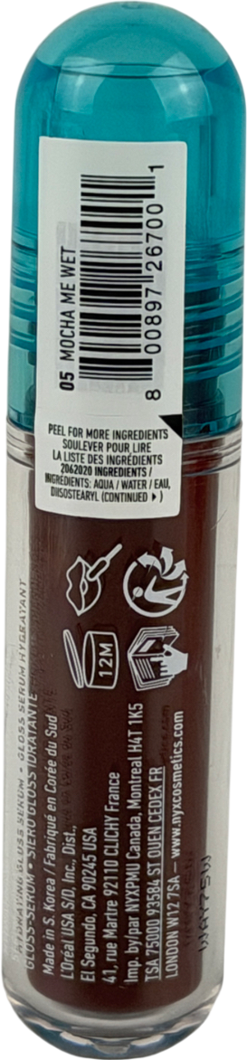 NYX Lip Iv Hydrating Gloss Stain 05 Mocha Me Wet 5ml