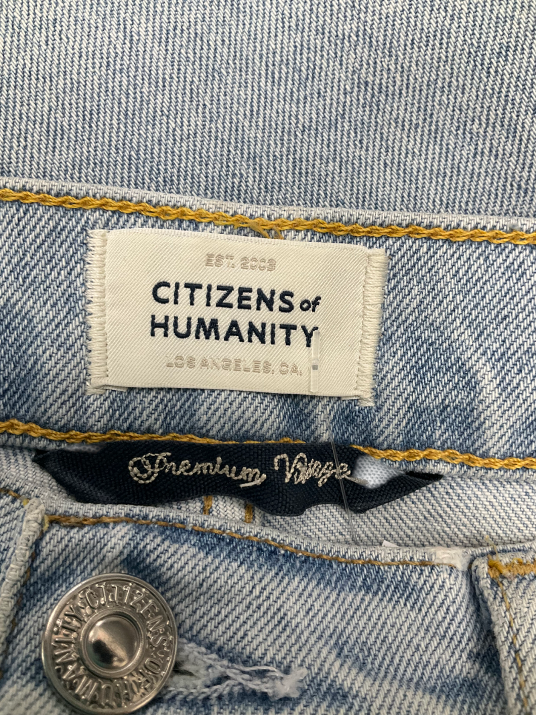 Citizens of Humanity Blue Charlotte Cropped Jeans W27