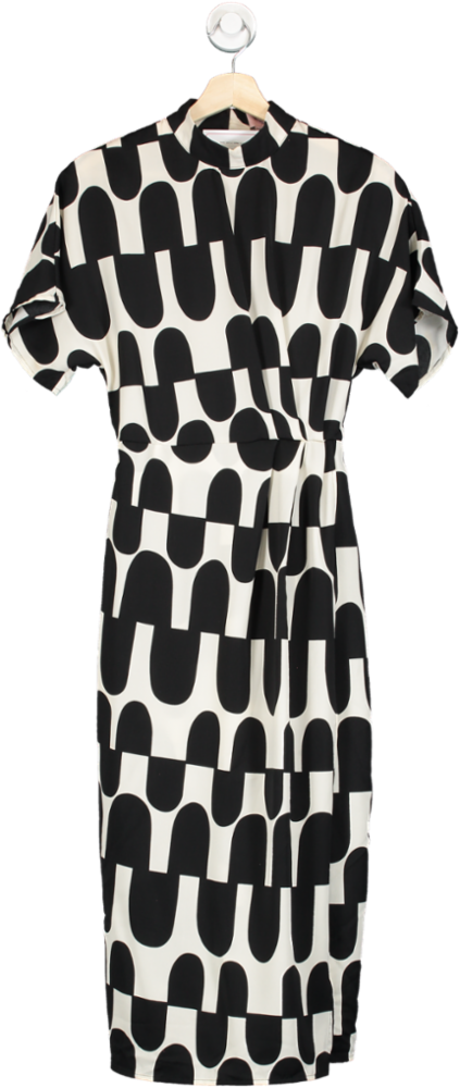 AX Paris Black & White Printed Dress UK 8