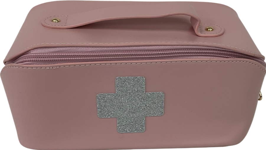 ELI Zipper Pouch Makeup Bag Pink