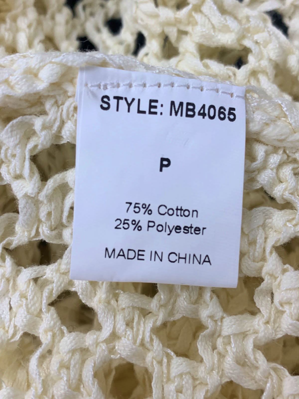 Monday Cream Crochet Knit Skirt Size P