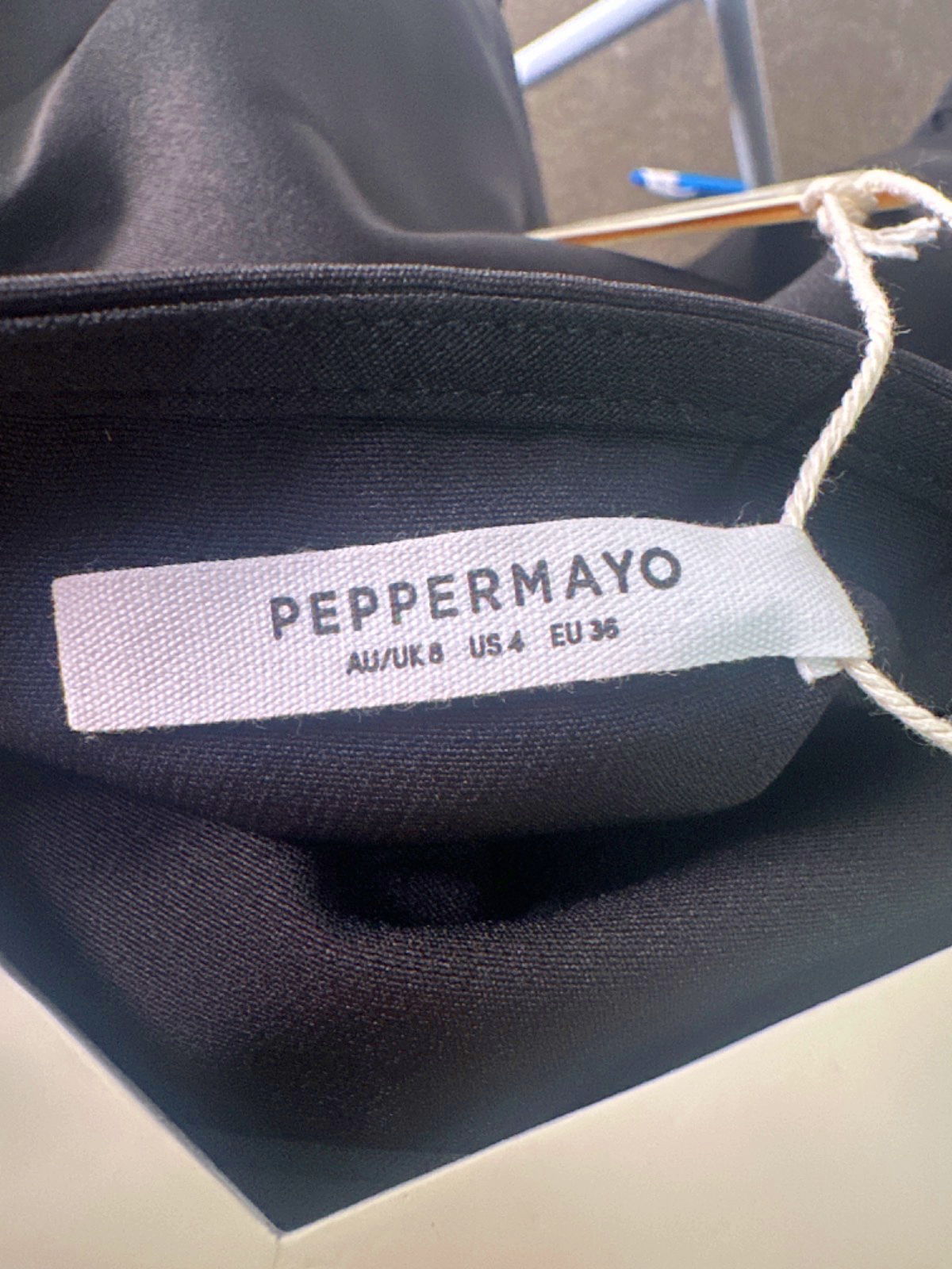 PepperMayo Black Cherish You Top UK 8
