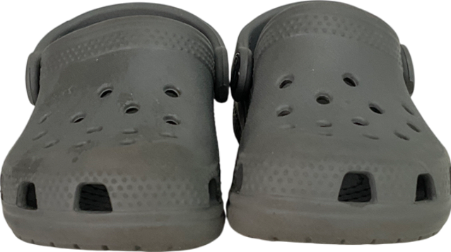 Crocs Grey Classic Clog Toddler Sandals UK 7 EU 24 👼