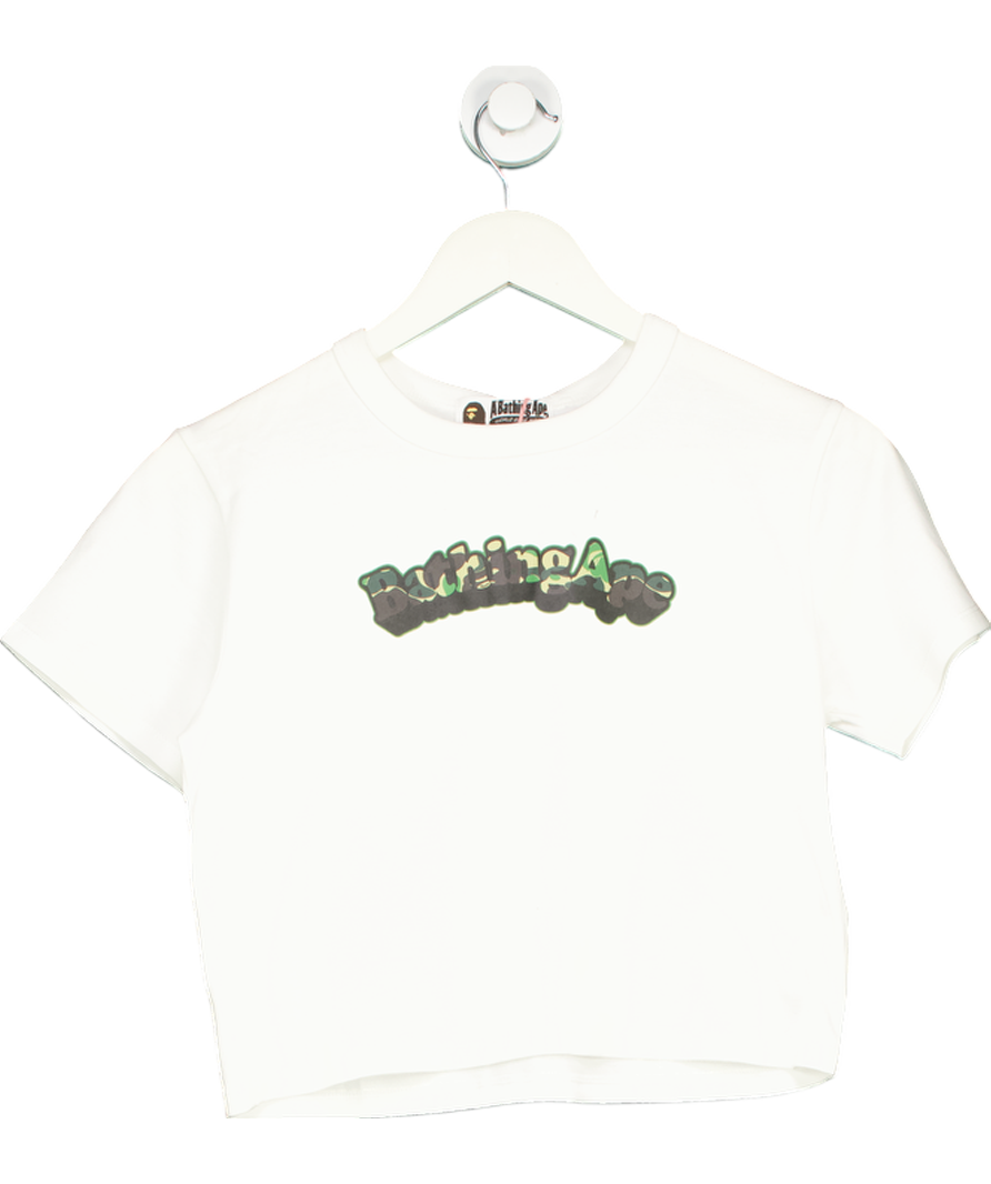 White A Bathing Ape Abc Camo Ape Mini T-shirt UK S