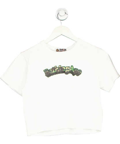 White A Bathing Ape Abc Camo Ape Mini T-shirt UK S