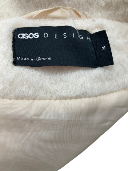 ASOS Cream Faux Wool Jacket UK M