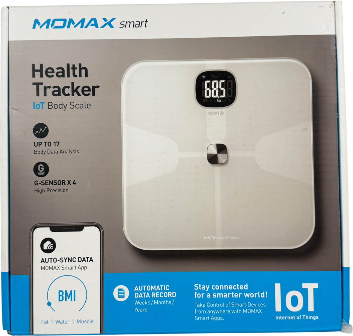 MOMAX Heaith Tracker Iot Body Scale