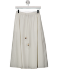 FABRIQUE X Kain Picken & Fiona Lau White Mignon Maxi Skirt In Upf 200+ Cotton-feel Sun Protection UK XS