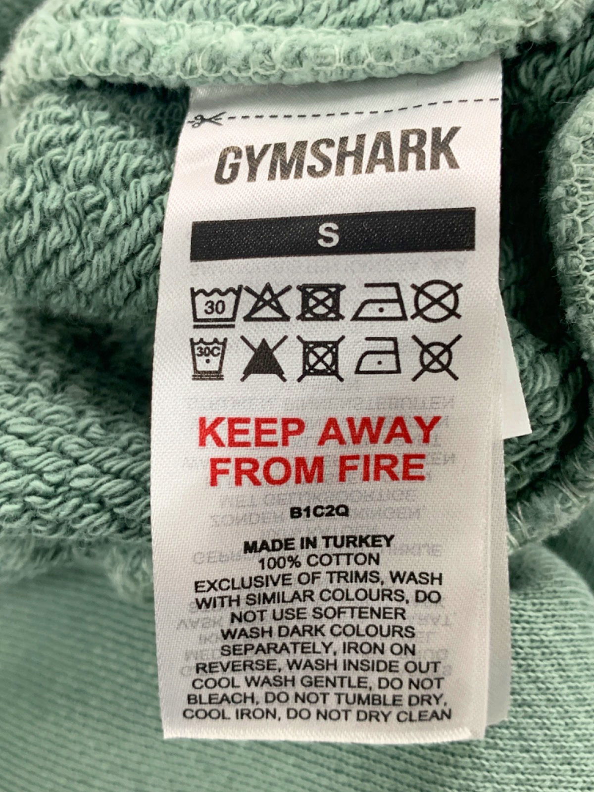 Gymshark Green Crew Neck Sweatshirt UK S