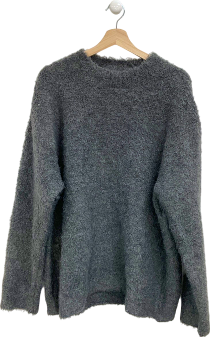 PrettyLittleThing Grey Plus Bobble Knit Oversized Jumper UK XL