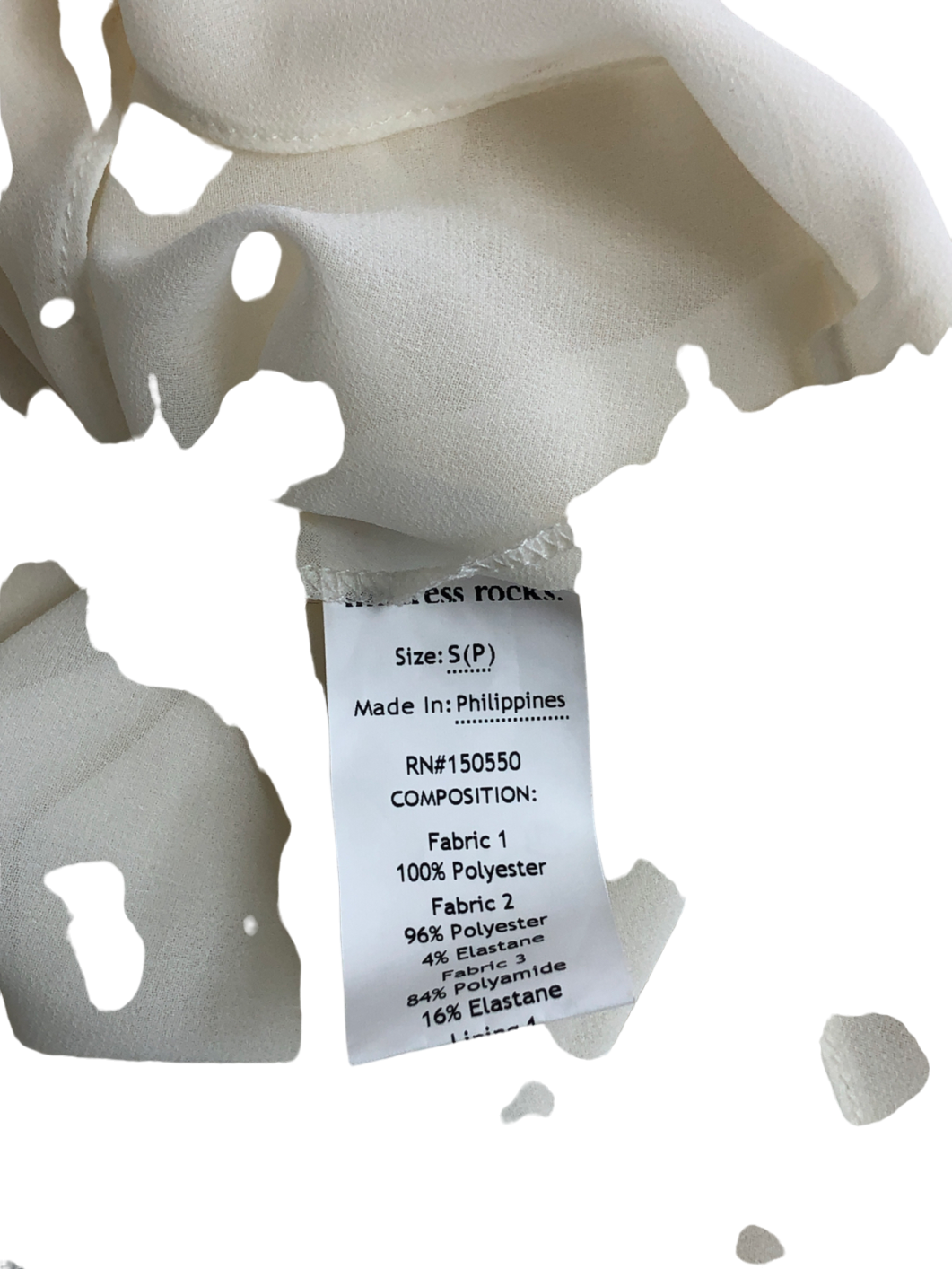 Mistress Rocks Cream Satin Slip Dress UK S